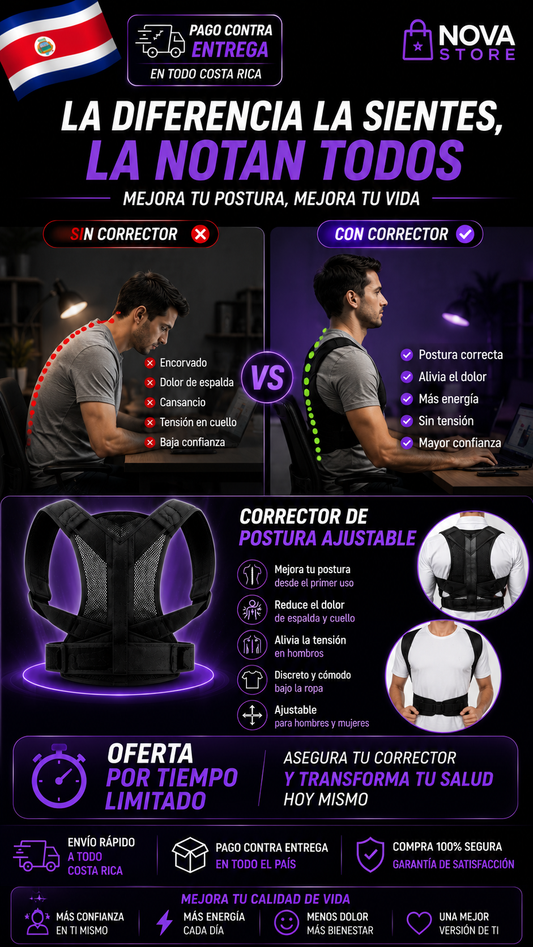 CORRECTOR DE POSTURA AJUSTABLE